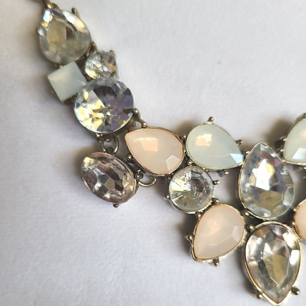 Loft Necklace, statement piece, rhinestones, adjustable length - Picture 4 of 7